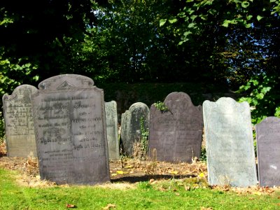 Slate gravestones, Narborough, Leicestershire