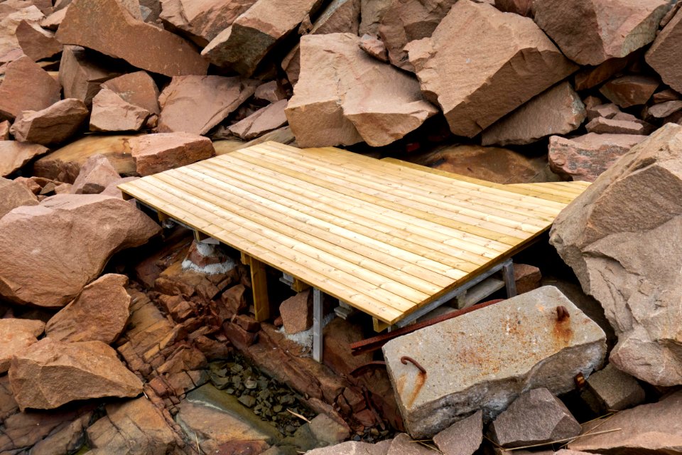 Sloping deck in Loddebo 1