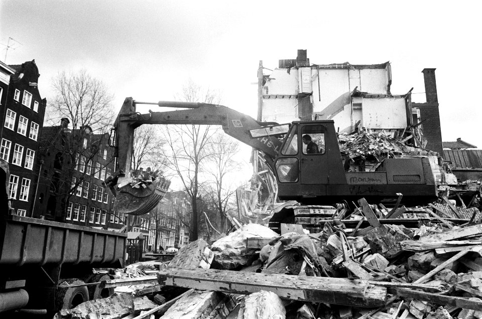 Sloopwerkzaamheden in Nieuwmarktbuurt overzicht sloopwerkzaamheden, Bestanddeelnr 927-8287