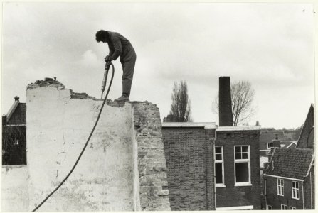 Sloop van panden in de Bakenesserbuurt. NL-HlmNHA 54023293