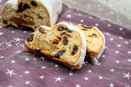 Christmas baking cake marzipan