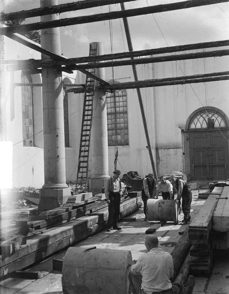 Slopen Eilandskerk op Bickerseiland pilaren, Bestanddeelnr 904-1296