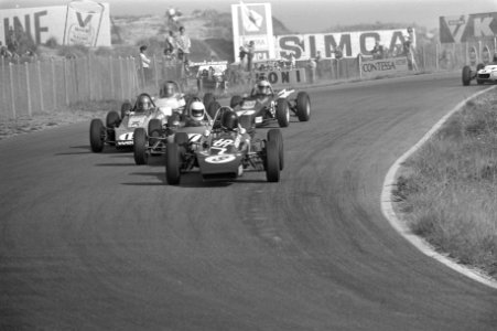 Slotraces op Zandvoort (auto), R Wunderink , kampioen Formule Ford, op weg naar, Bestanddeelnr 925-9379