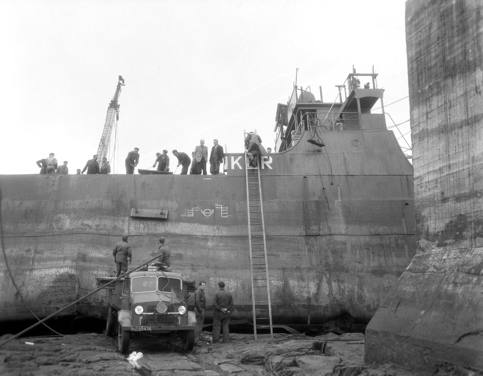 Slopen Spanker Hoek van Holland afladen onderdelen, Bestanddeelnr 906-6694