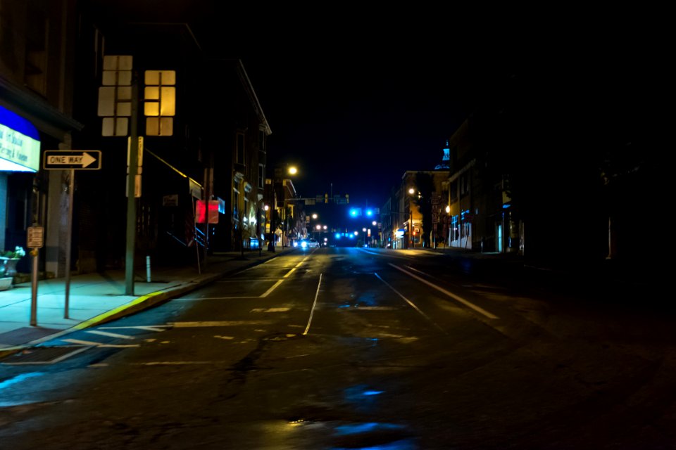 Somerset PA at night