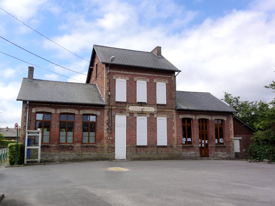 Sommeron (Aisne) mairie-école