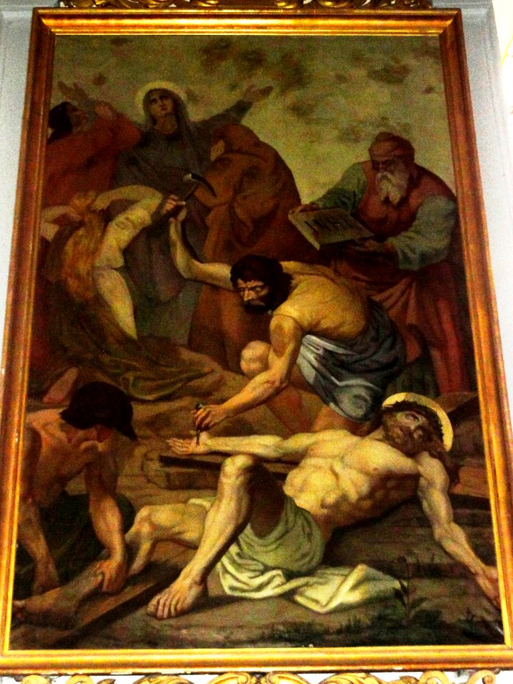 Solesmes (Nord, Fr) chemin de Croix par Delacroix, station 11
