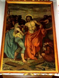 Solesmes (Nord, Fr) chemin de Croix par Delacroix, station 10