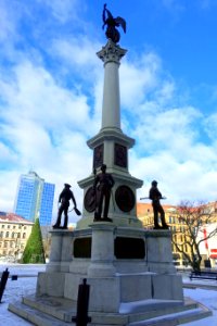 Soldiers' Monument, view 3 of 5 - Worcester, MA - DSC03986