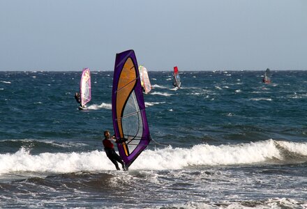 Windsurfing sea sport photo