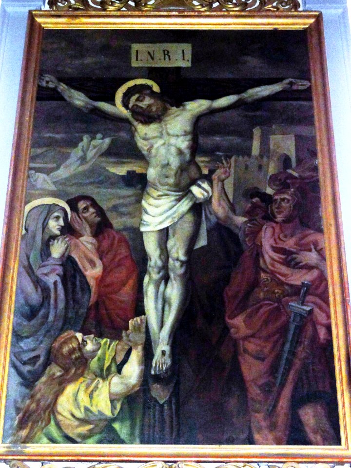 Solesmes (Nord, Fr) chemin de Croix par Delacroix, station 12