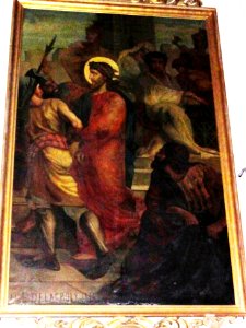 Solesmes (Nord, Fr) chemin de Croix par Delacroix, station 01