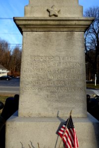 Soldiers Monument side 1 - Paxton, Massachusetts - DSC08311