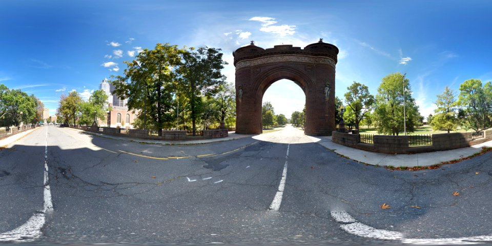 Soldiers and Sailors Memorial Arch Panorama - North Face