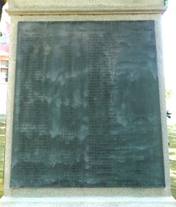 Soldiers Monument names - Spencer, Massachusetts - DSC02290