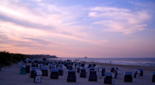 Sonnenuntergang am Strand Ahlbeck