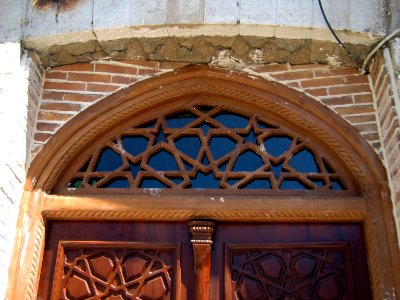 South portal of Golshan Hawza - Wooden New door - Nishapur 2