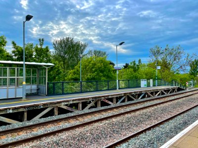 South Greenford Platform 1 looking northwards, 2021 photo