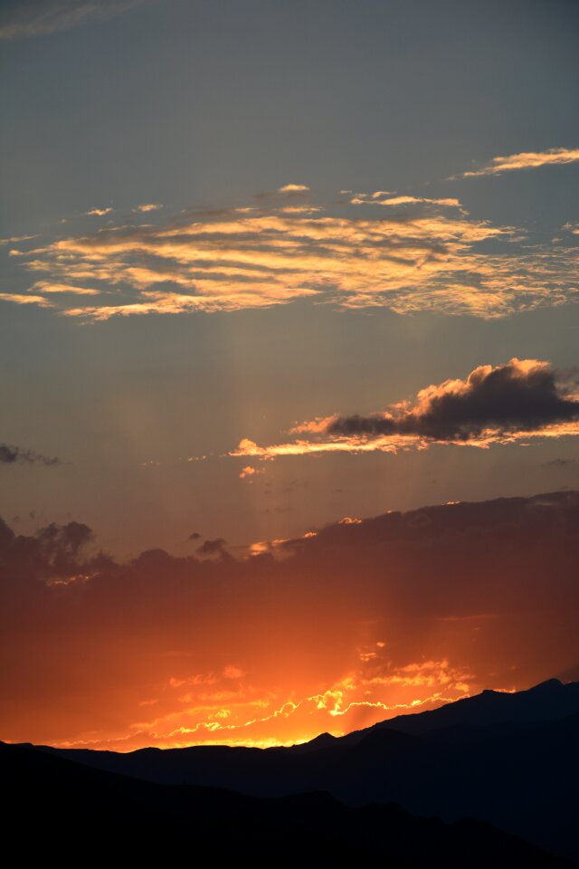 Peace sunset landscape