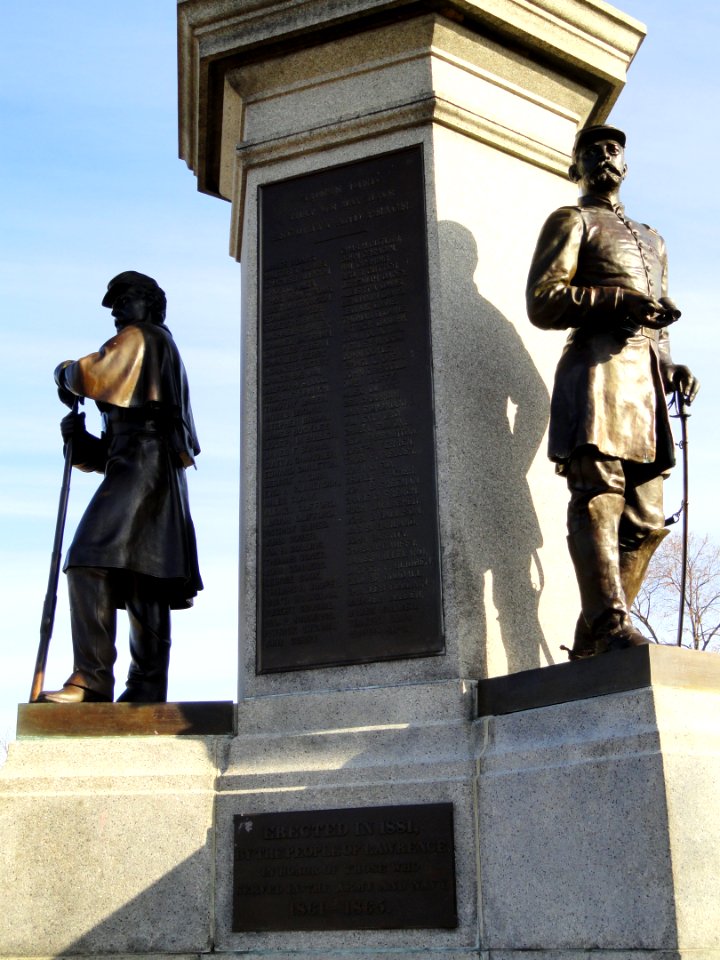 Soldiers and Sailors Monument - plaque - Lawrence, MA - DSC03571