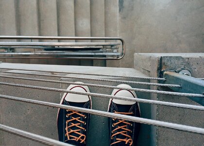 Footwear fashion stairwell