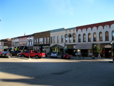 South side of Courthouse Square, Monroe Commercial District