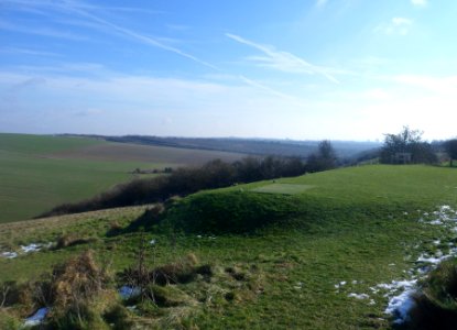 South Downs near West Hove Golf Club, Northwest of Hangleton (February 2019) (3) photo