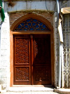 South portal of Golshan Hawza - Wooden New door - Nishapur 4
