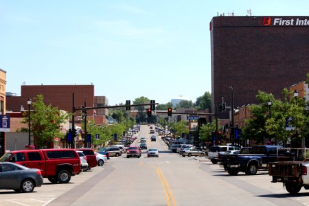 South Gillette Avenue looking south in Gillette, Wyoming