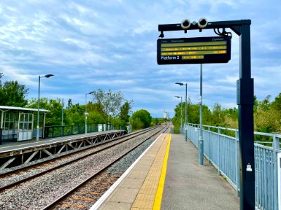 South Greenford Platform 2 looking north, 2021 photo