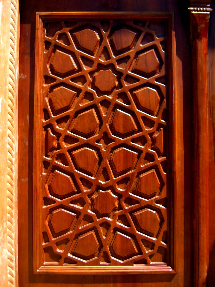 South portal of Golshan Hawza - Wooden New door - Nishapur 1