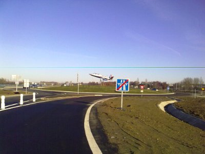 Sortie A65 à Aire-sur-l'Adour Nord