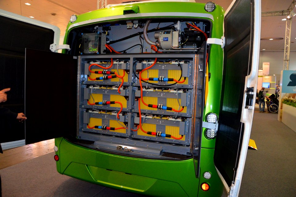 SOR bus EBN 11. Traction batteries. Spielvogel 2014