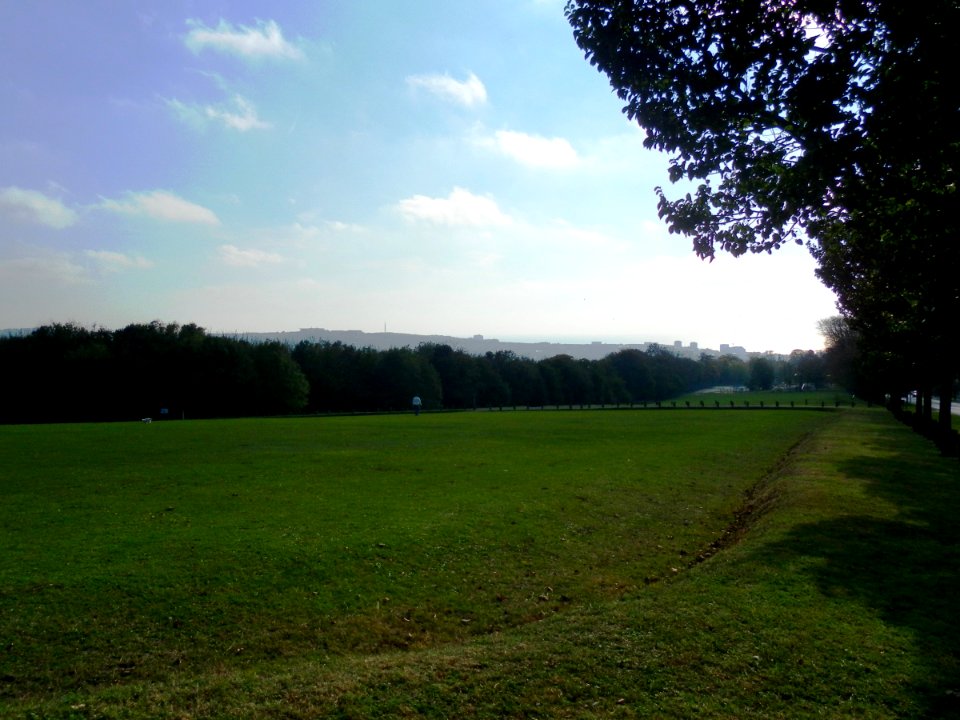 Southeastward view across Hollingbury Park, Ditchling Road, Brighton (October 2011)