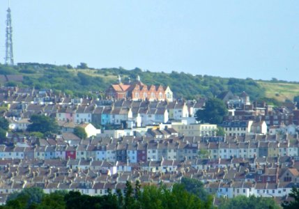 Southeastward view from Highcroft Villas, Prestonville (August 2013) (1)