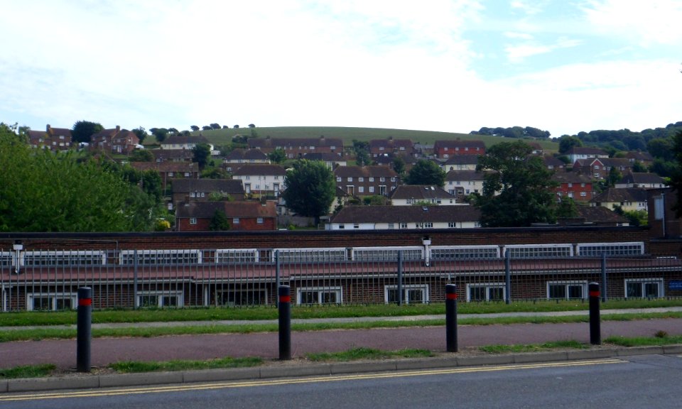 Southeastward view from Heath Hill Avenue, Bevendean (August 2013)