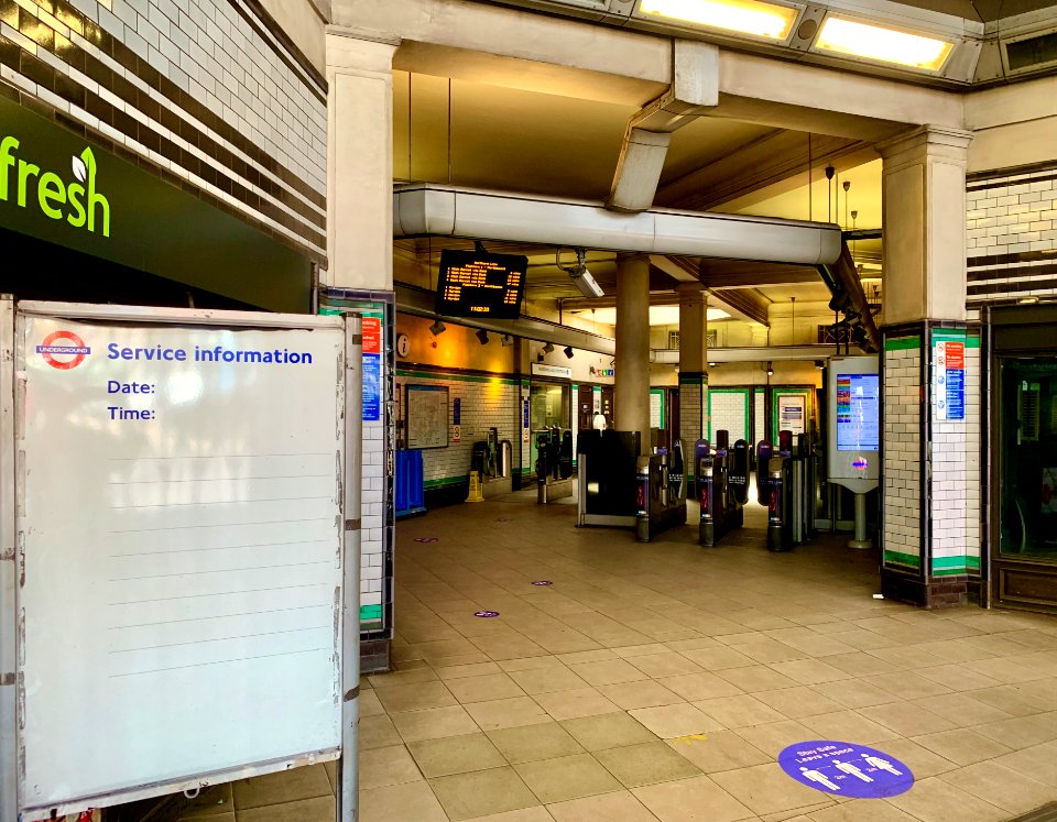 South Wimbledon entrance area