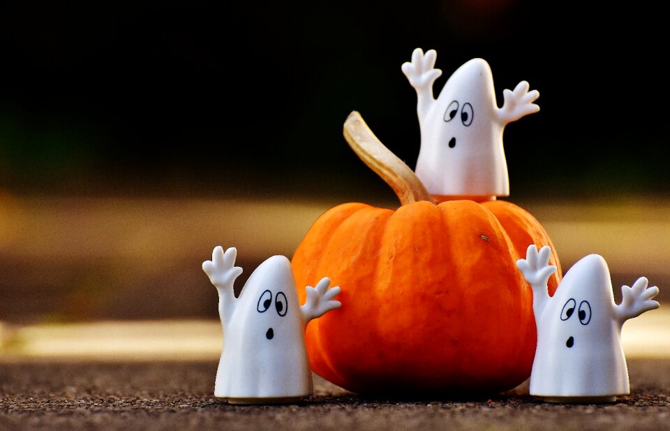 Happy halloween ghost autumn