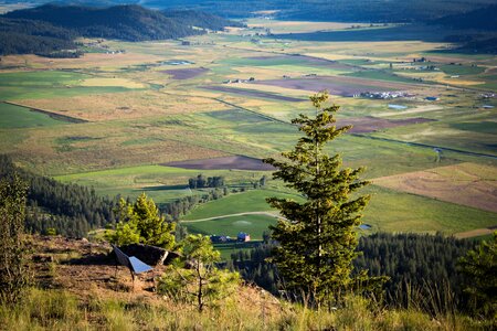 View landscape farmland