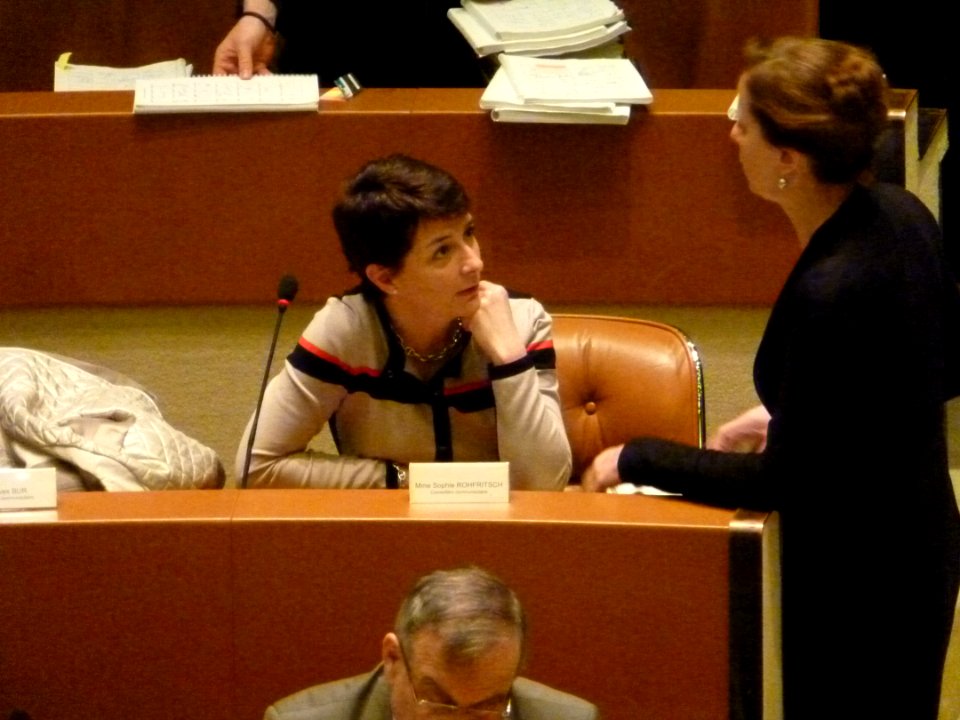 Sophie Rohfritsch et Fabienne Keller (février 2014)