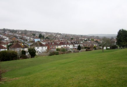 Southeastward view from top of Vale Avenue, Patcham (December 2016) (1)