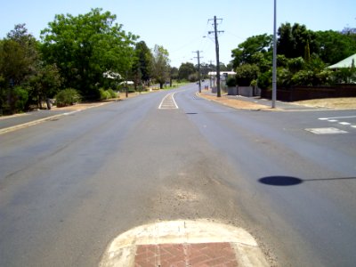 South Western Highway at Wass Street, Waroona looking north (E37@WTW2013)