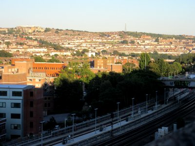 Southeastward view towards Elm Grove and Hanover areas from Highcroft Villas, Prestonville, Brighton (August 2016) (5)