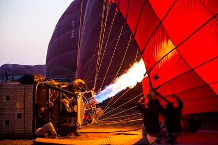 Burma bagan hot air ballooning photo