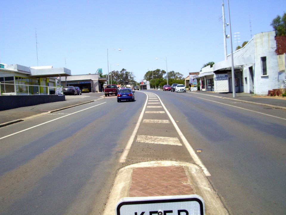 South Western Highway at Wass Street, Waroona looking south 2 (E37@WTW2013)