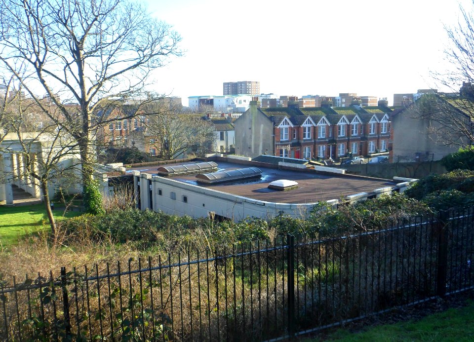 Southeastward view from Queen's Park, Brighton (January 2014)