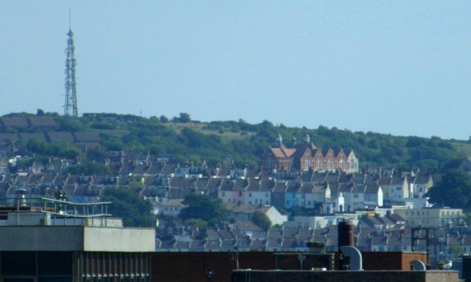 Southeastward view from Highcroft Villas, Prestonville (August 2013) (2)