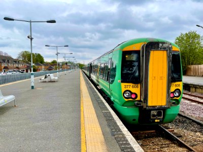 Southern 377 608 at Tattenham Corner, 2021 photo