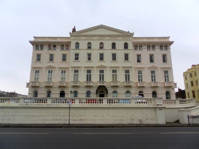 Southeast End of Adelaide Crescent, Hove (January 2013)