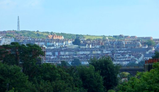 Southeastward view from Highcroft Villas, Prestonville (August 2013) (4)